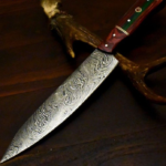 Damascus Steel Handmade Chef Knife Wood Handle.jpge